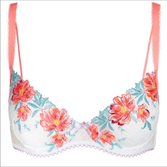 For love and lemons neon poppy bra and panty